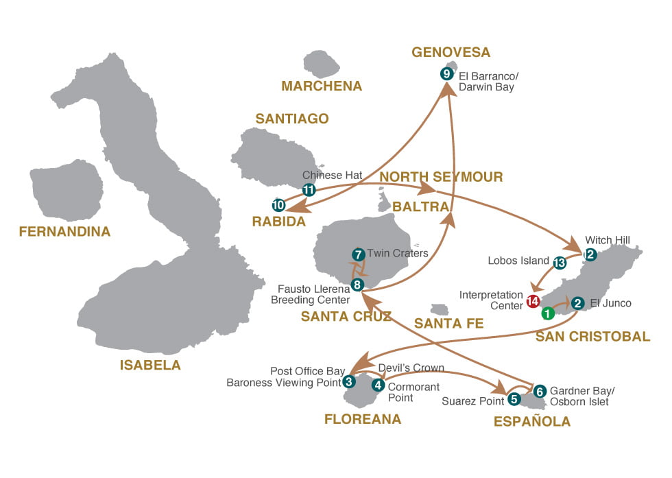 Majestic 8days A itinerary