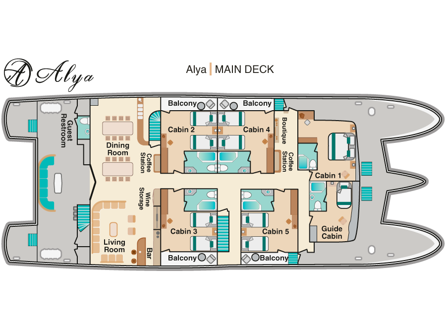 Alya Main deck