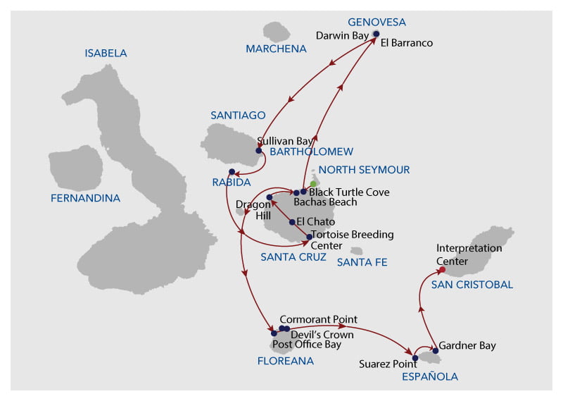 Infinity 8A Itinerary