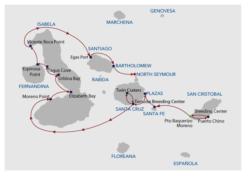 Infinity 8B Itinerary