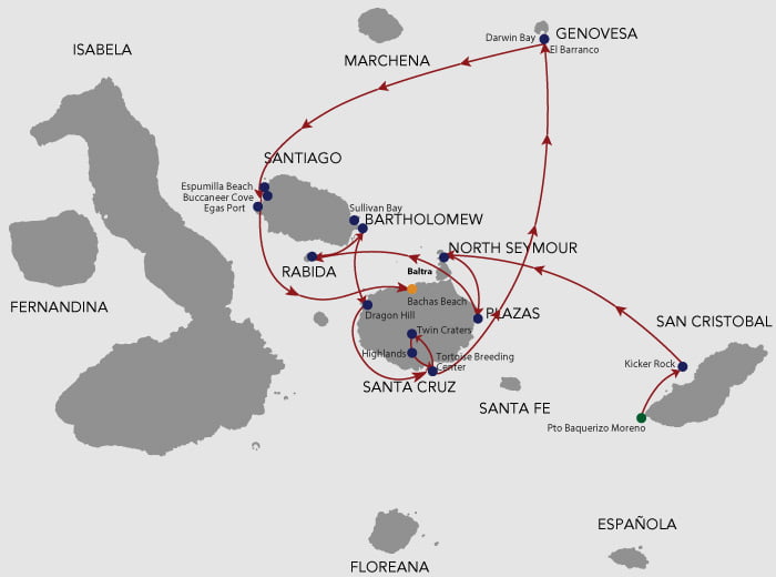 Natural Paradise 8A Itinerary 