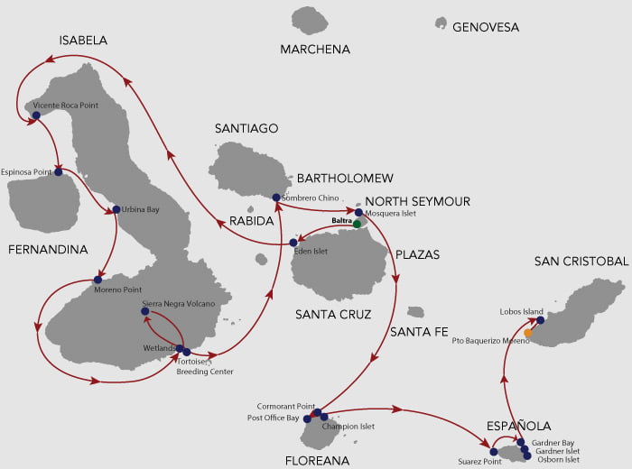 Natural Paradise 8 B Itinerary